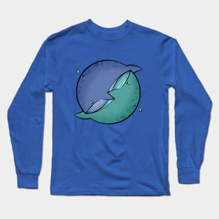 Whale Yin-Yang Long Sleeve T-Shirt